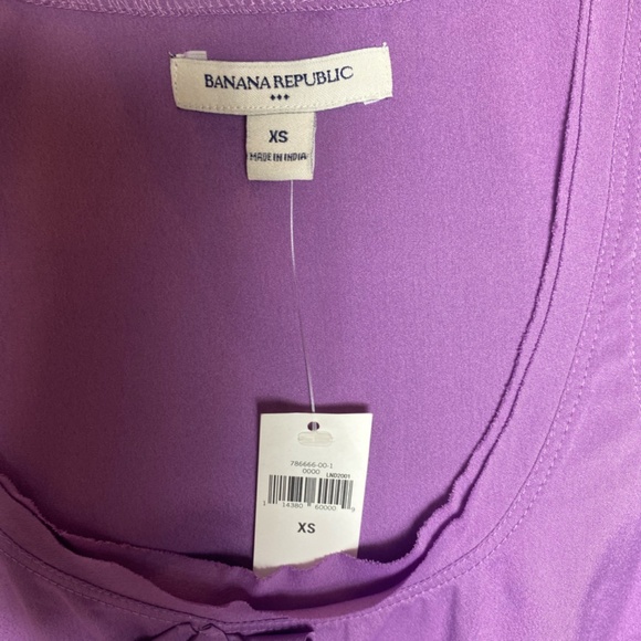 Purple Banana Republic Tank with ruffles. - Picture 10 of 11